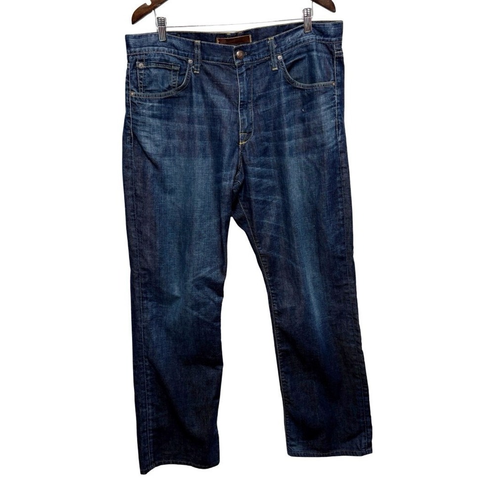 Agave Denim Jeans Mens 38 Dark Wash Waterman Relaxed Straight Made USA